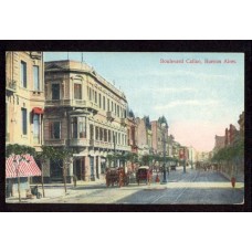 CIUDAD DE BUENOS AIRES CALLAO MUY RARA ANTIGUA TARJETA POSTAL